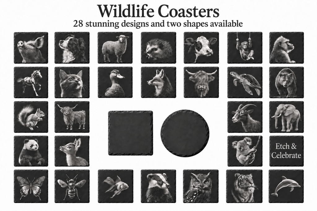 Slate Coasters (Animal collection)