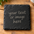 Personalised Photo, Image, Handwriting. Slate Coasters