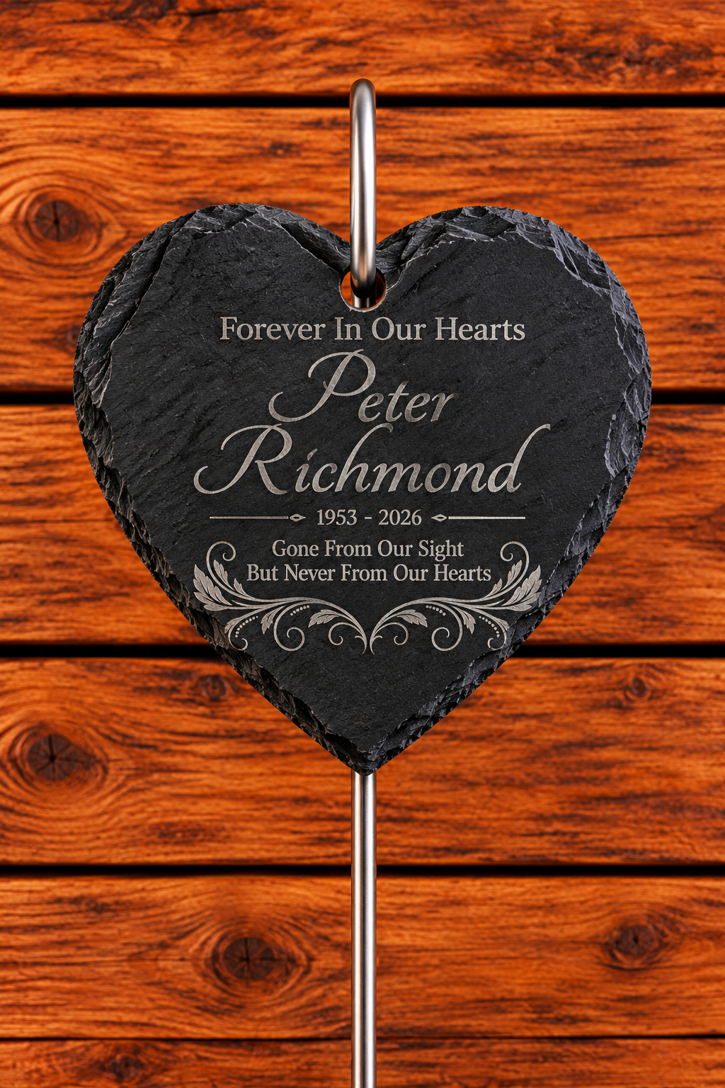 Memorial Slate (with display rod)