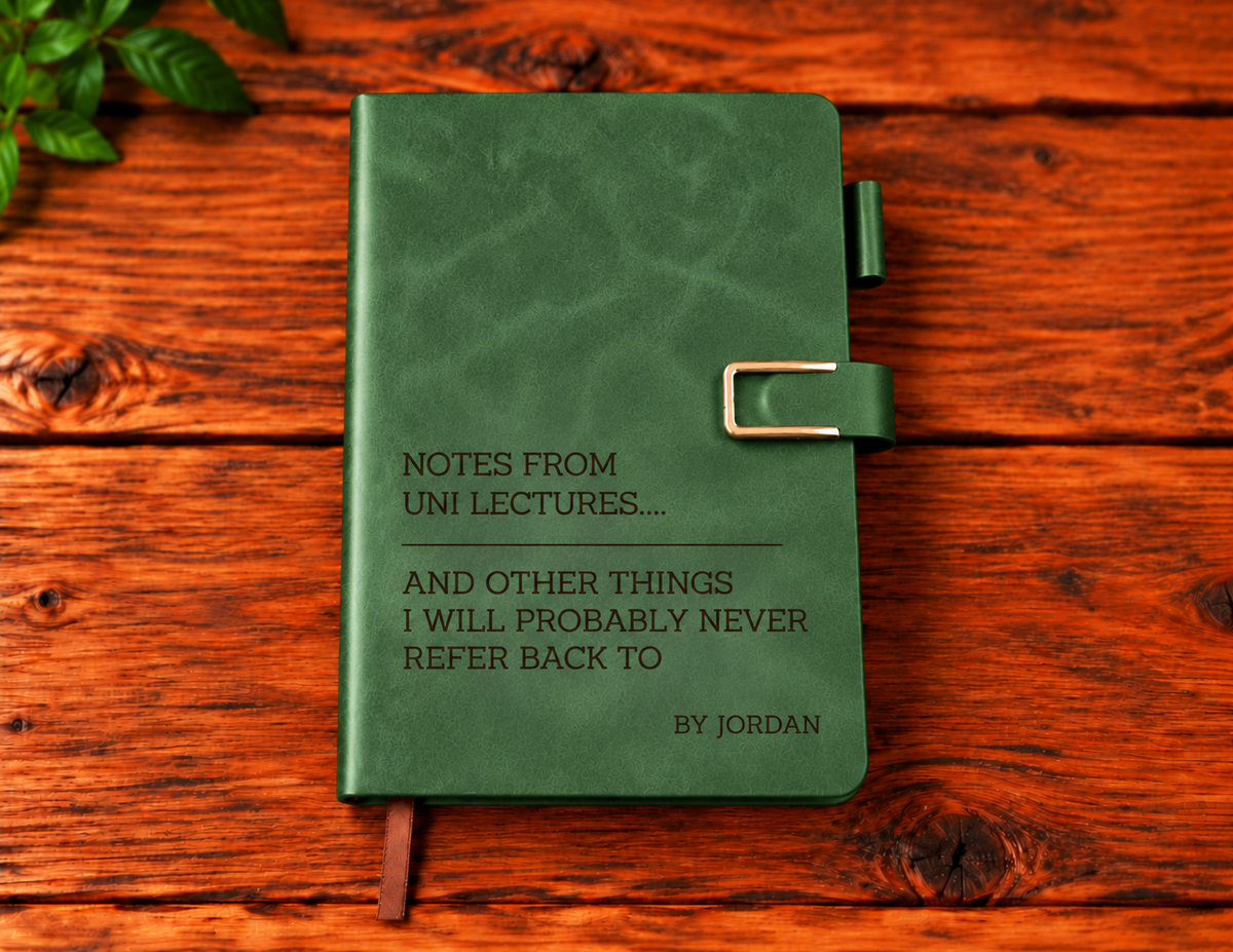 Notepads Laser Engraved (lined paper)