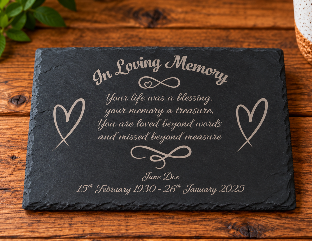 Memorial Slate Sign Large
