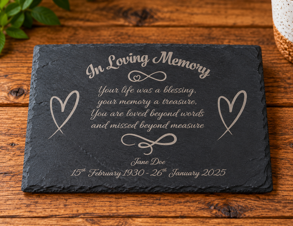 Memorial Slate Sign Large