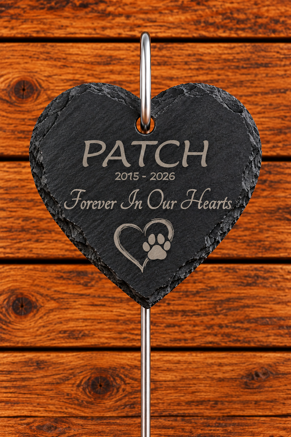 Pet Memorial Slate (with display rod)
