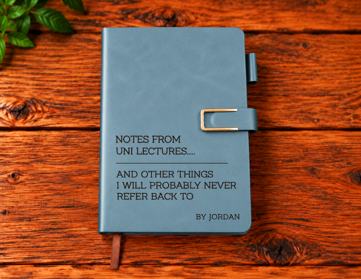 Notepads Laser Engraved (lined paper)